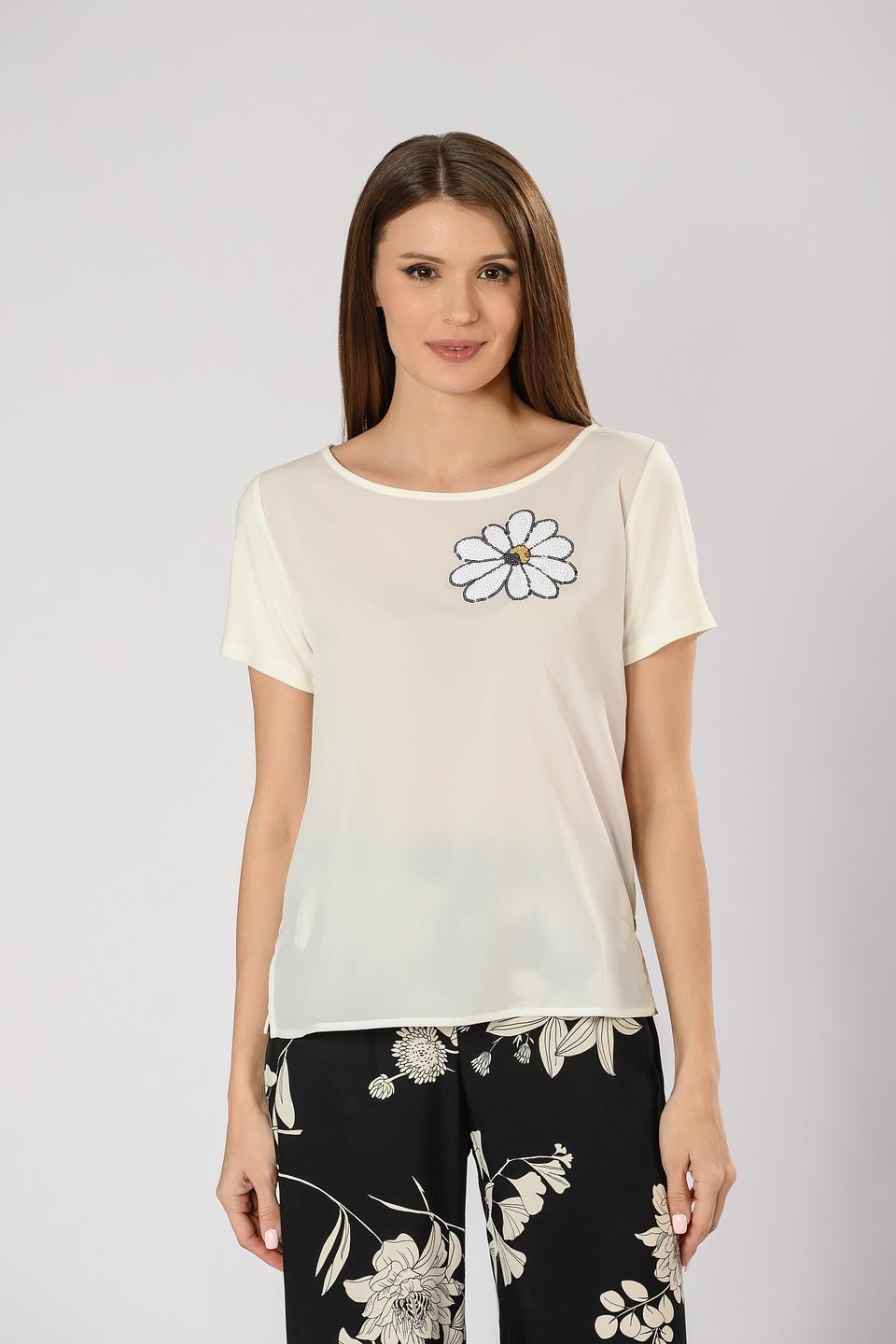 Футболка Penny Black Black с цветком