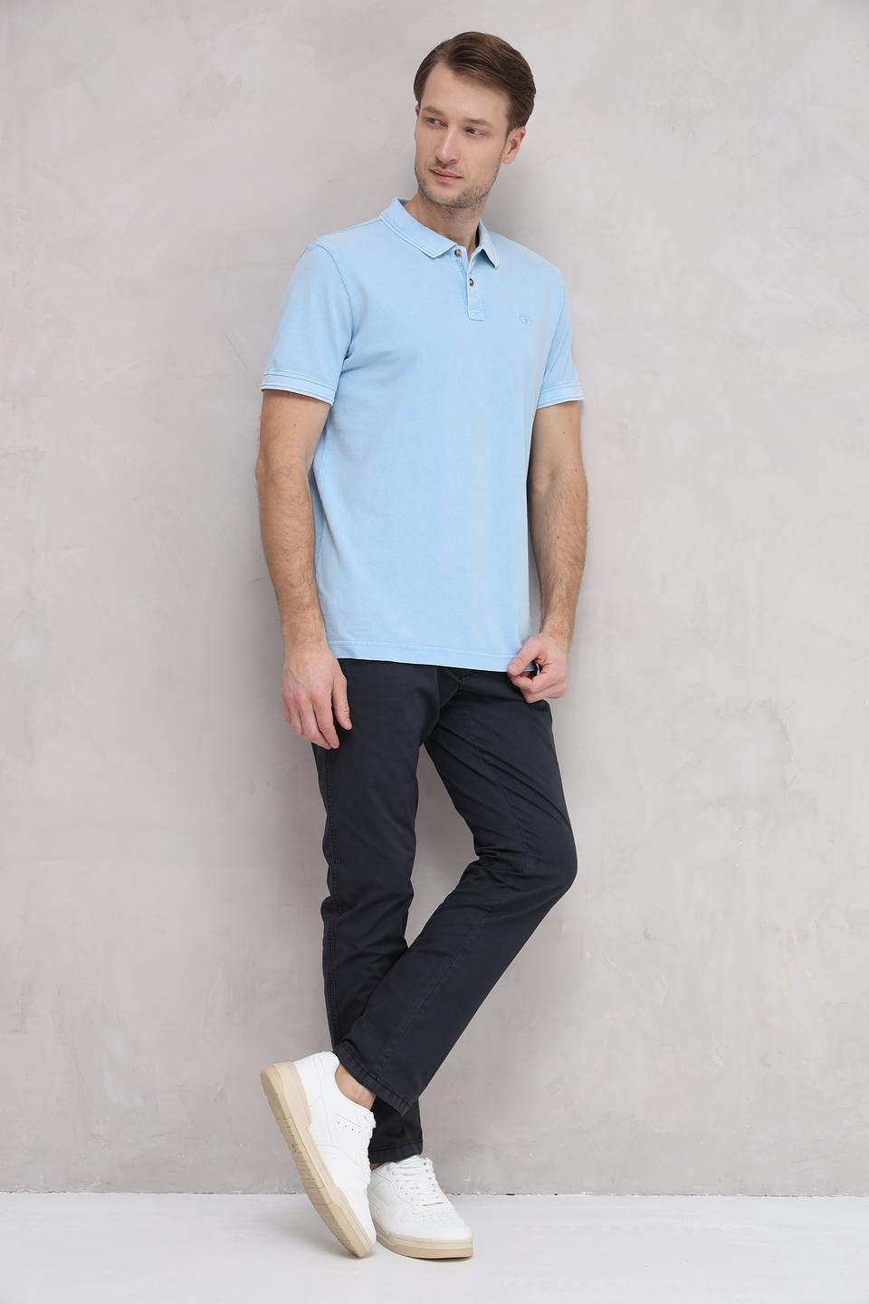 Поло Tom Tailor голубое