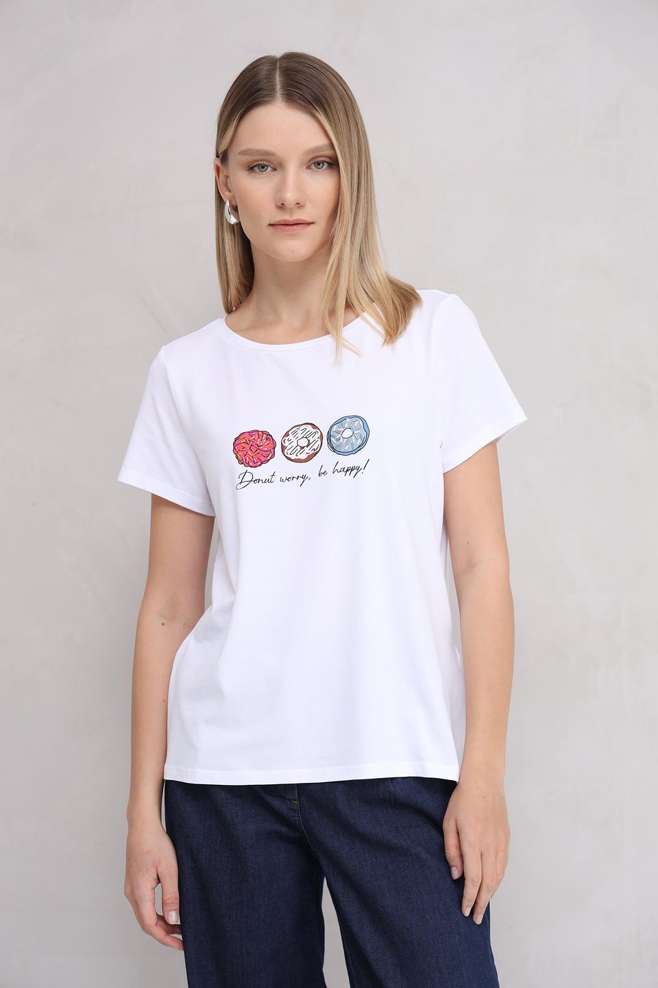 Футболка More and More с пончиками