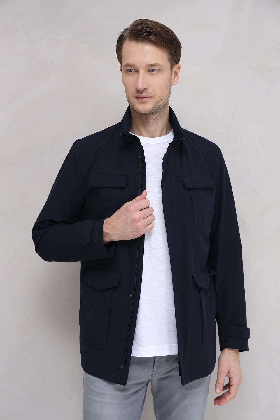 Ветровка Bugatti мужская тёмно-синяя