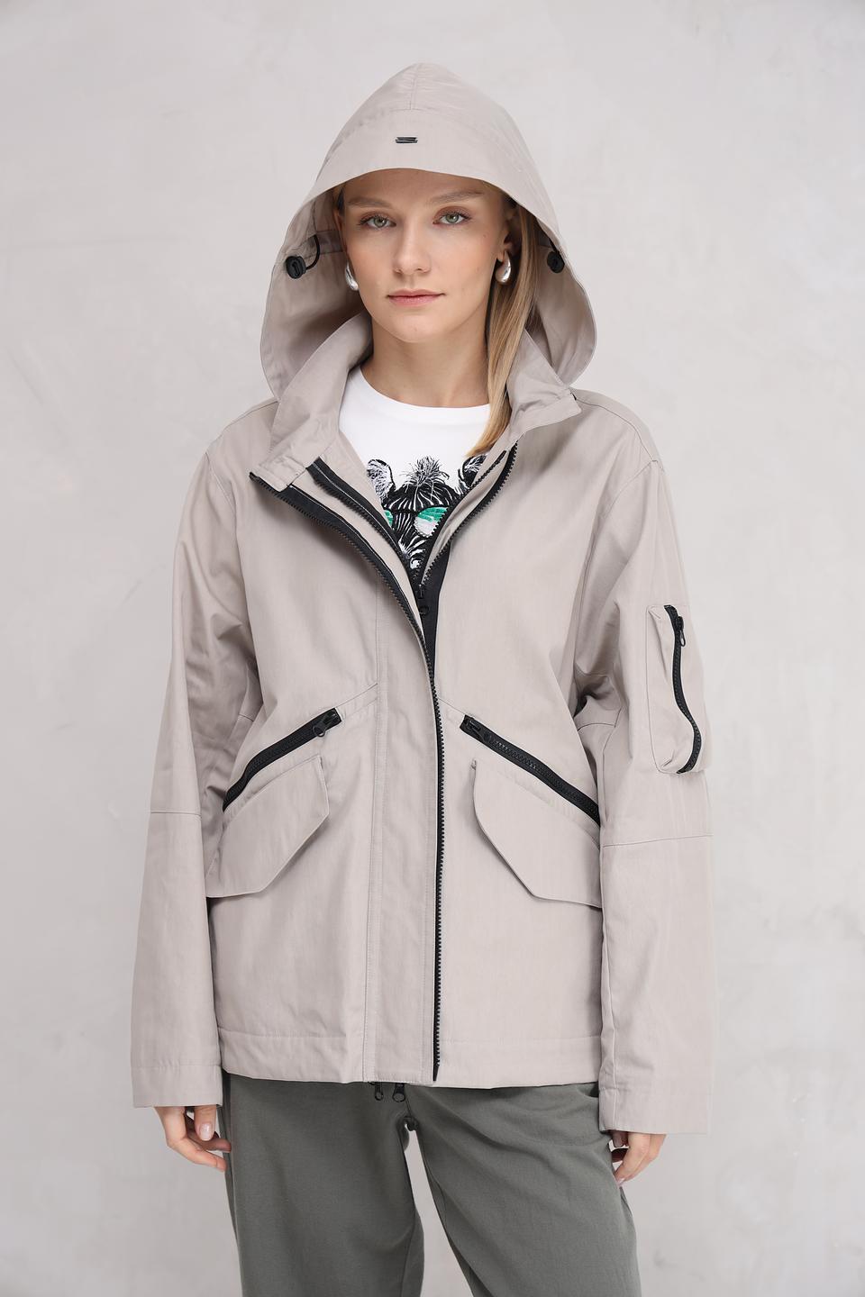 Ветровка White Label бежевая