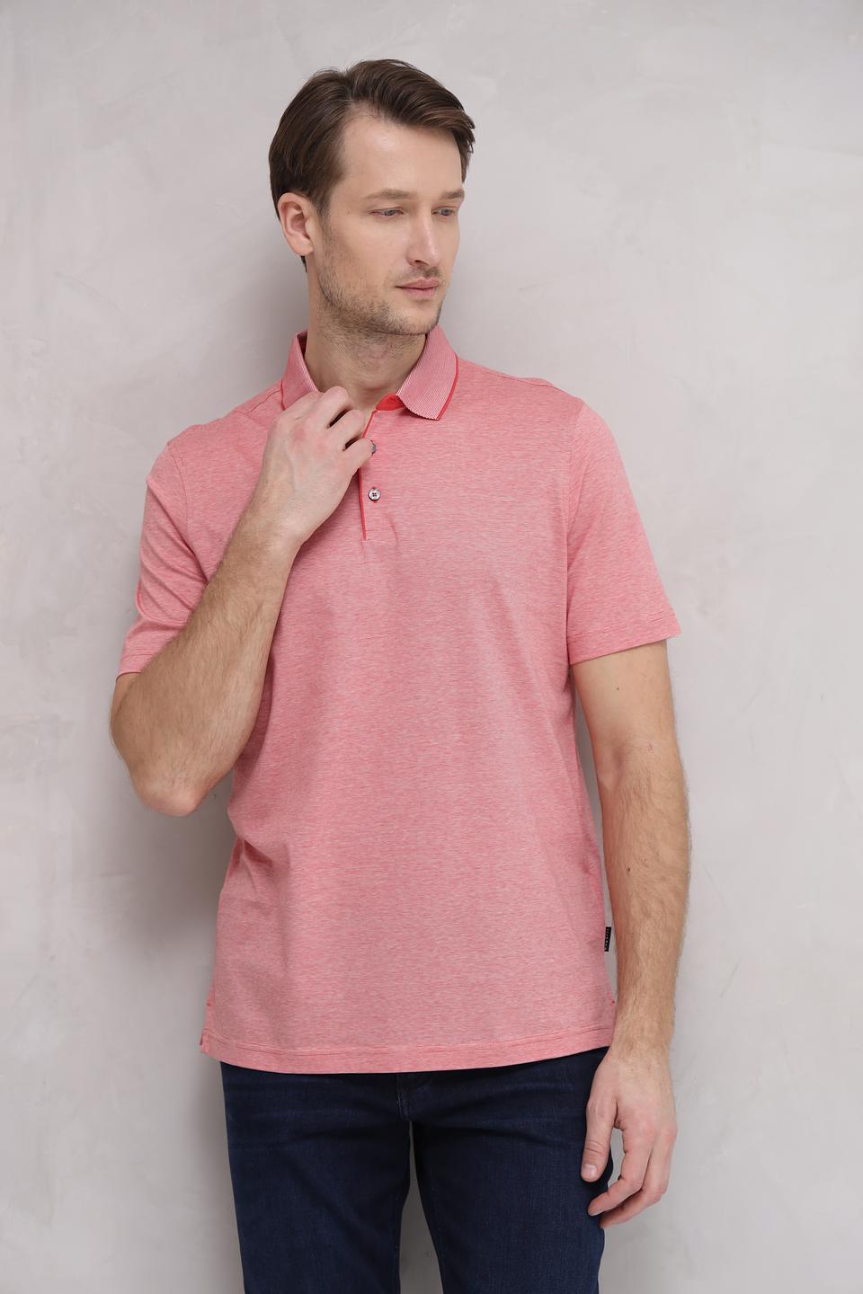 Поло Bugatti мужское персиковое