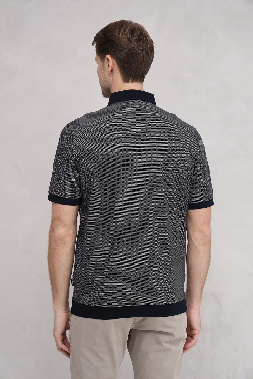 Поло Bugatti с узором графит