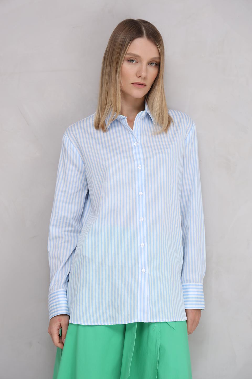 Рубашка You Just White в полоску