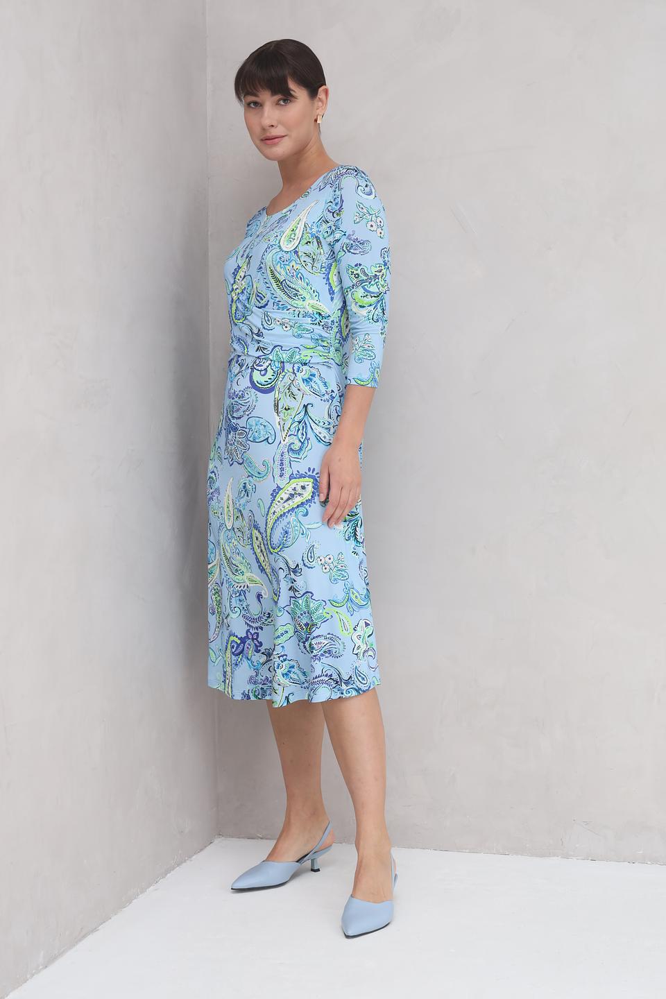 Платье SE Stenau с принтом пейсли голубое