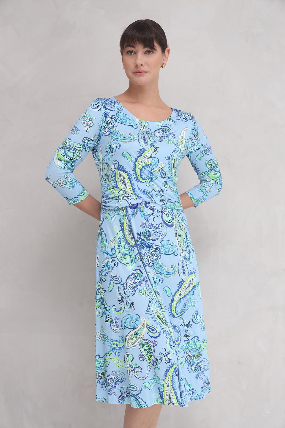 Платье SE Stenau с принтом пейсли голубое