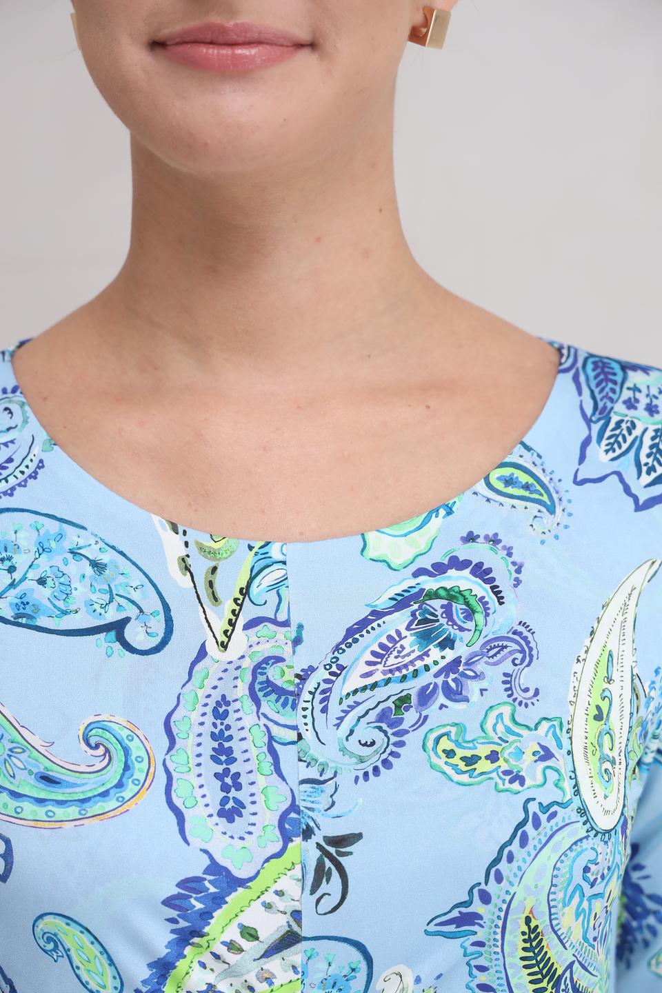 Платье SE Stenau с принтом пейсли голубое