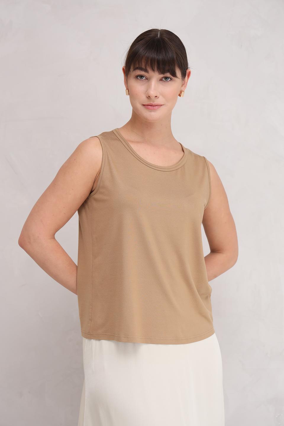 Топ Frank Walder бежевый