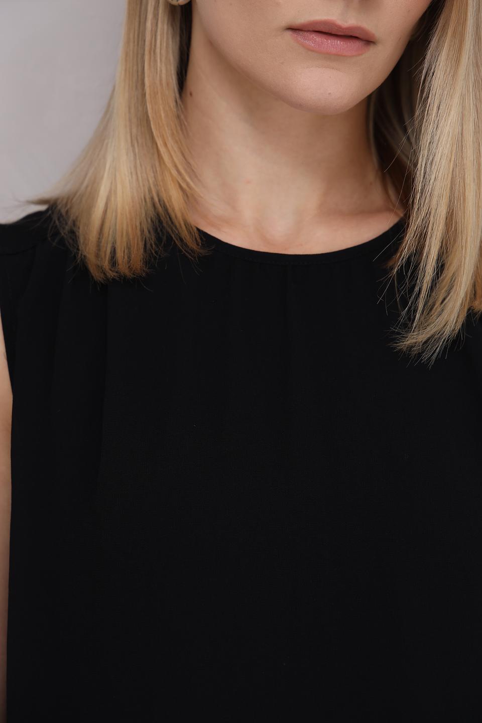 Топ Taifun чёрный с плечами