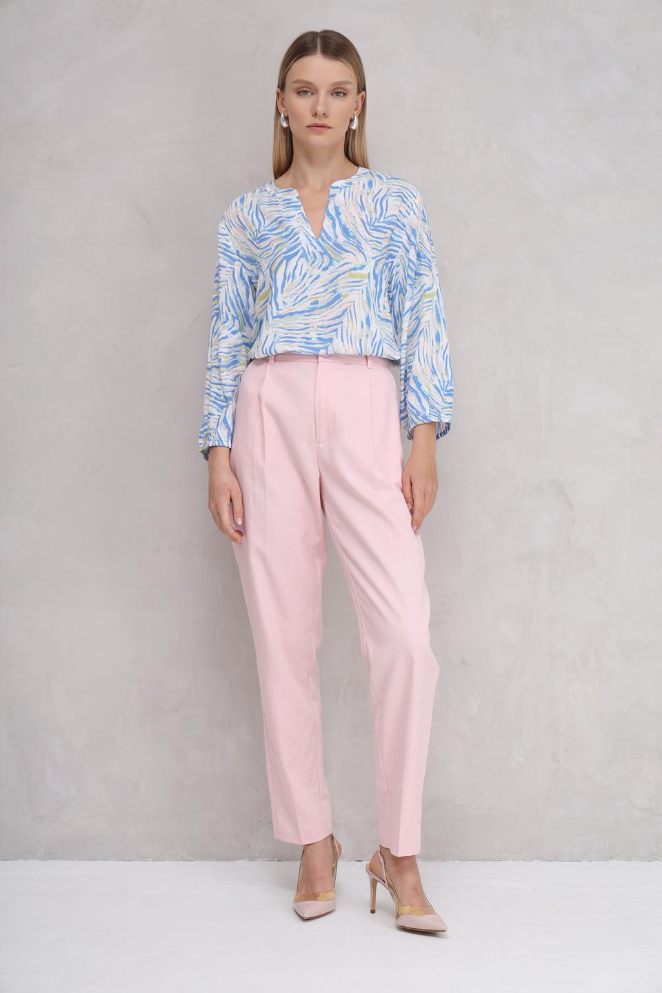 Брюки классические UNQ пудрово-розовые