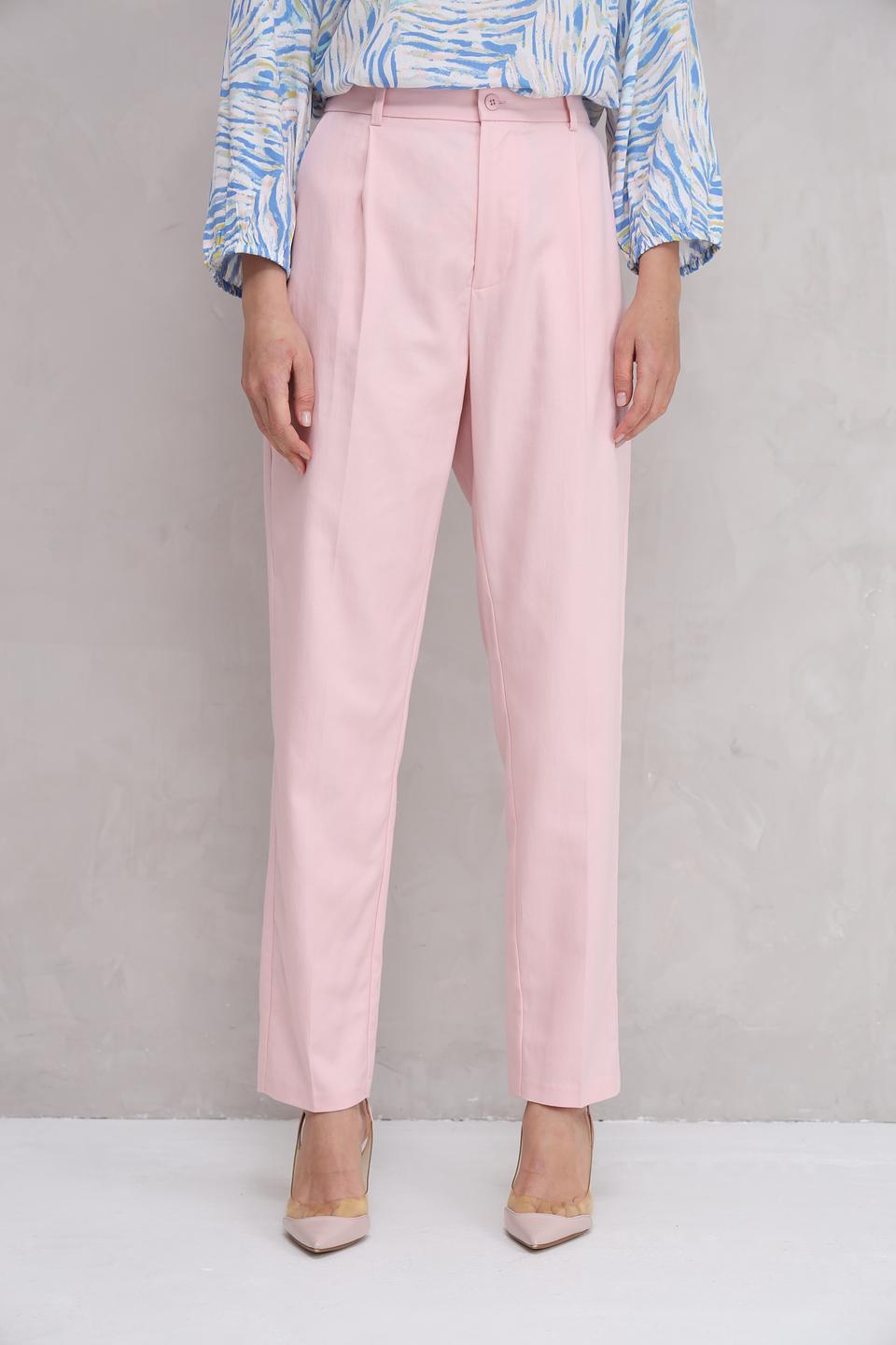 Брюки классические UNQ пудрово-розовые