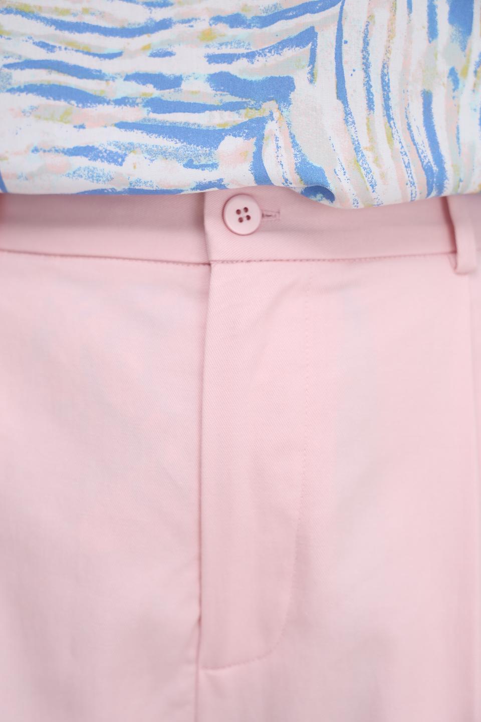 Брюки классические UNQ пудрово-розовые