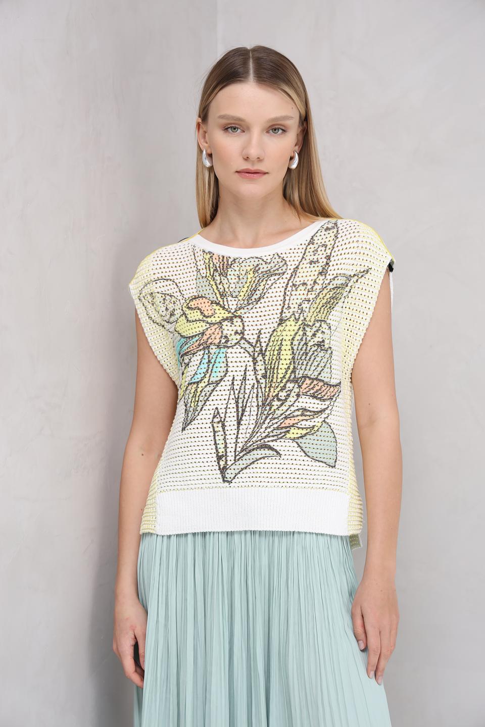 Топ Marc Cain с цветочным принтом