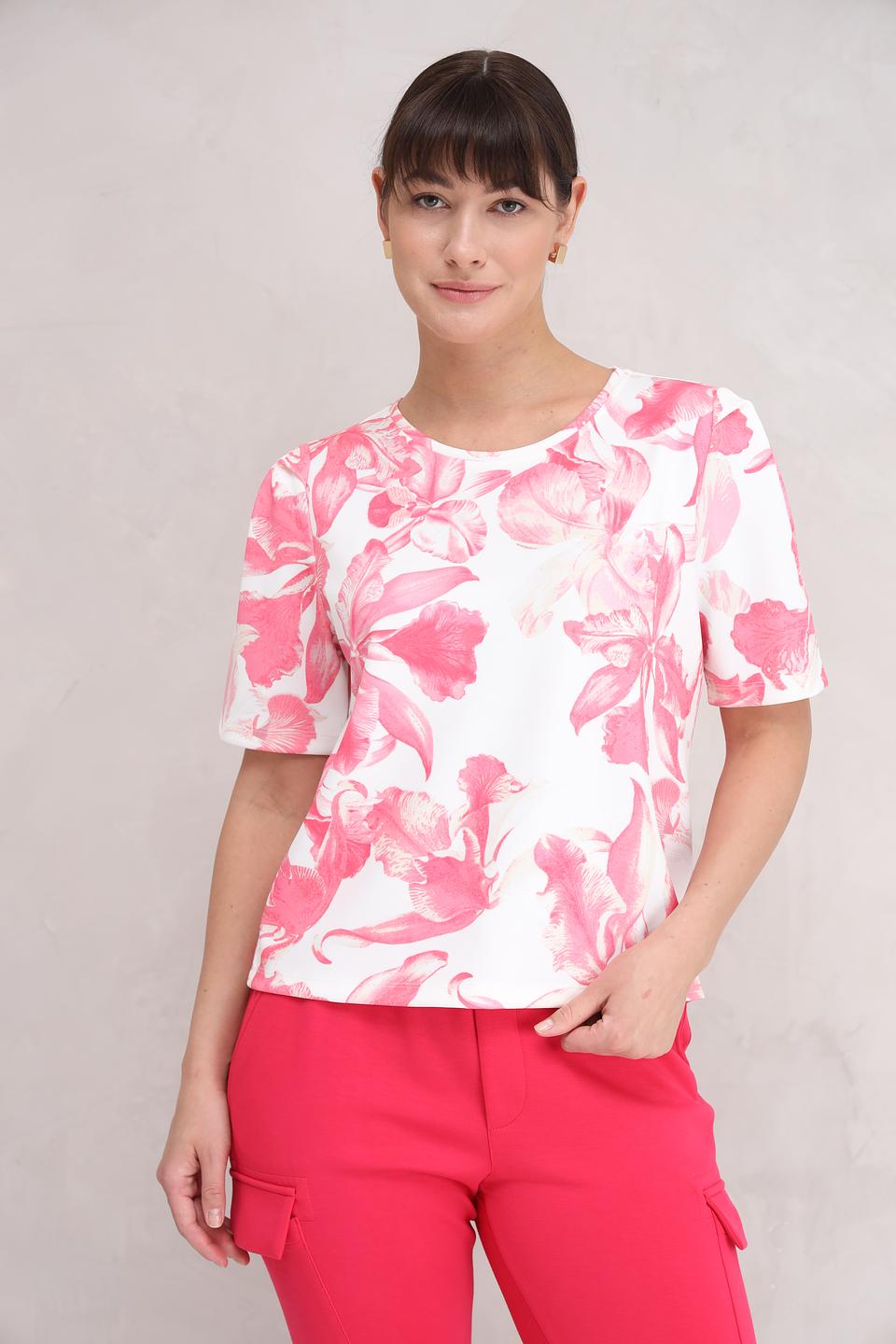 Футболка Monari с цветочным принтом