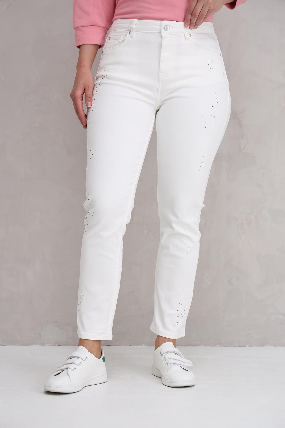 Джинсы Monari с пятнами