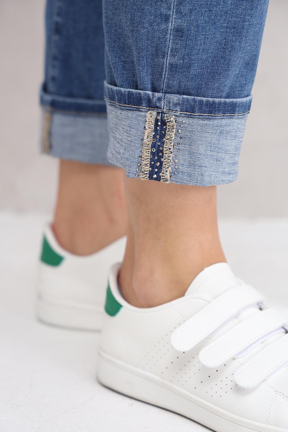 Джинсы Ppep. укороченные голубые