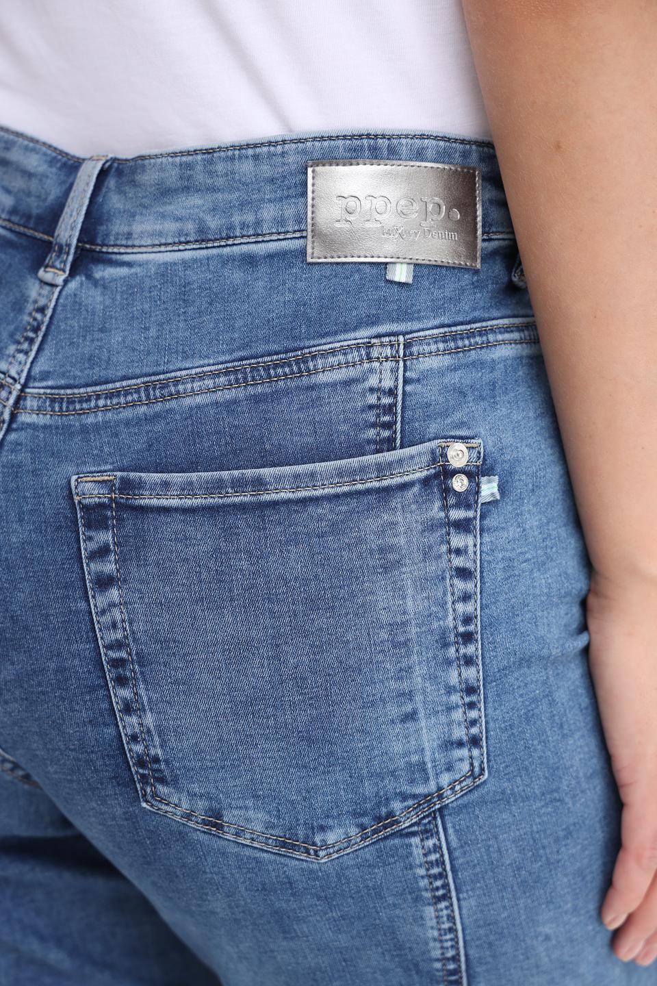 Джинсы Ppep. mom fit голубые