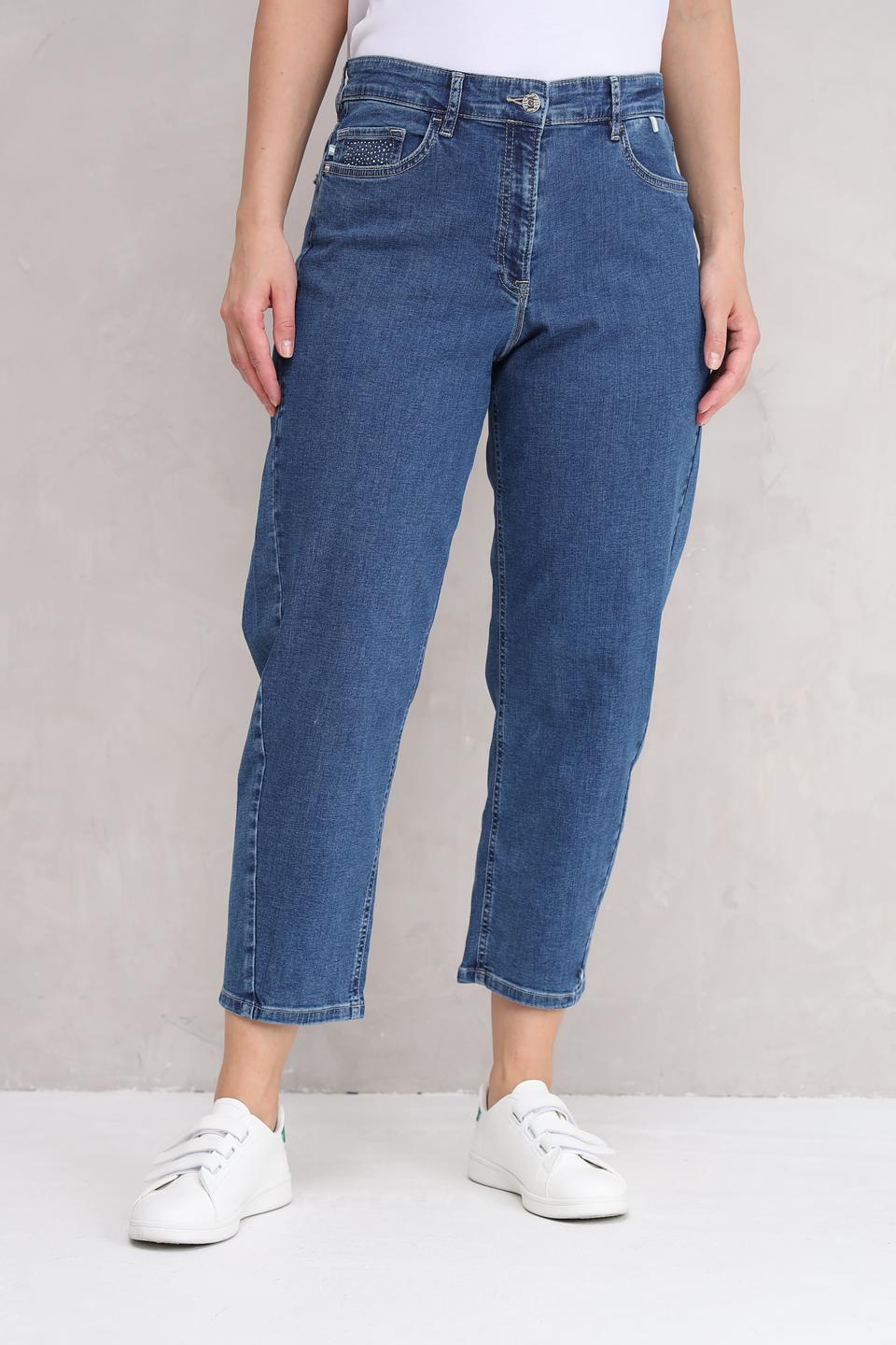 Джинсы Ppep. mom fit синие