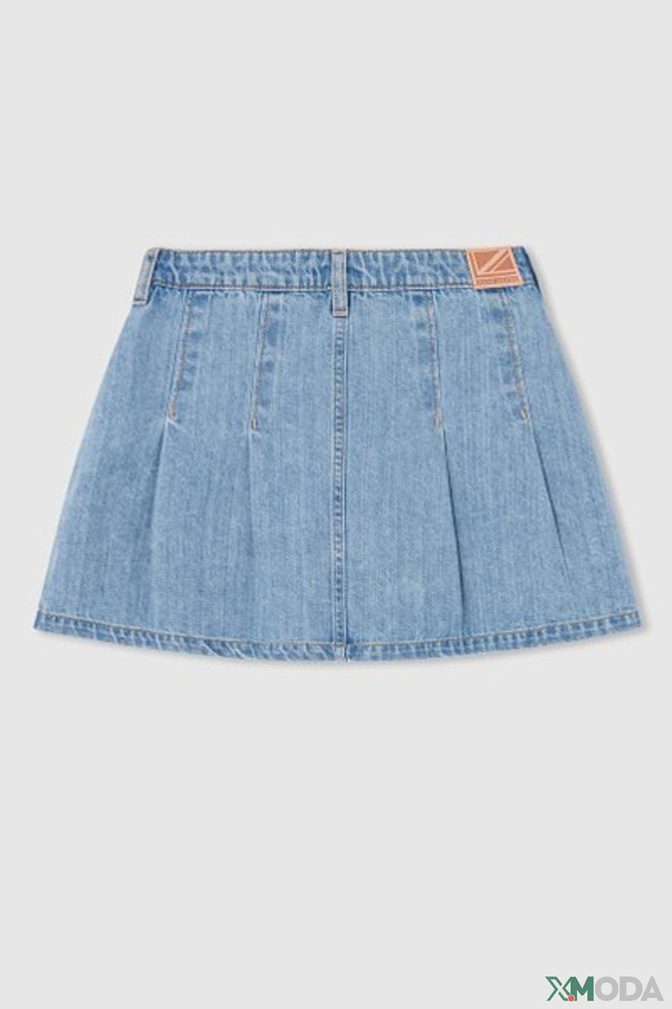 Юбка Pepe Jeans London деним голубой