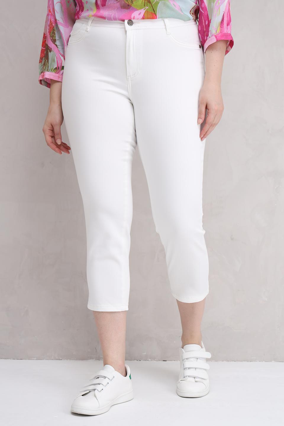 Брюки капри Lebek белые