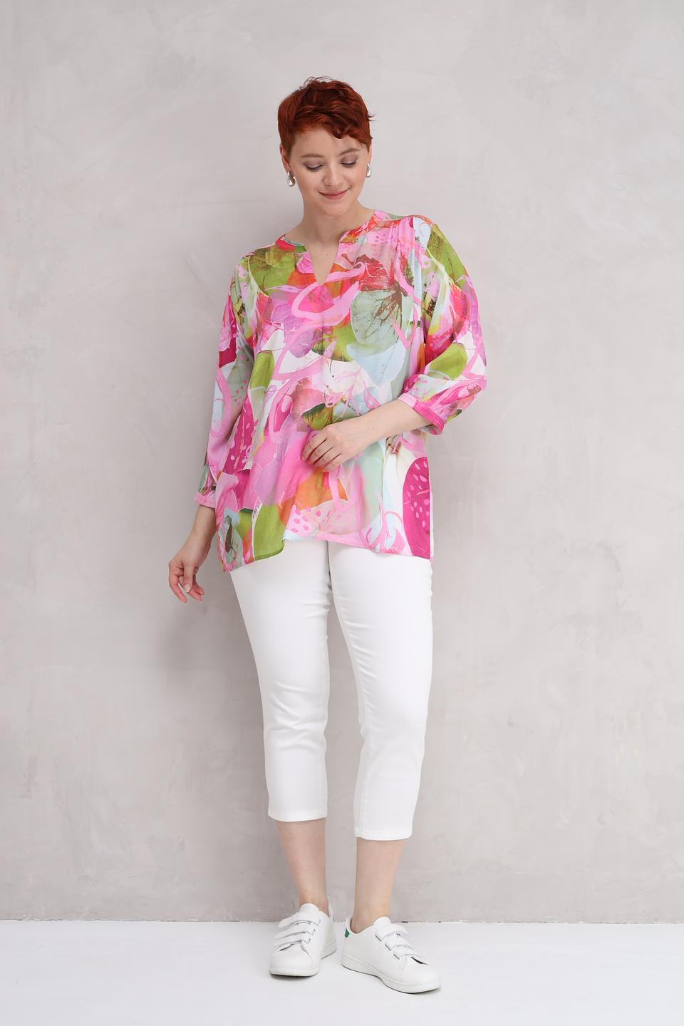 Брюки капри Lebek белые