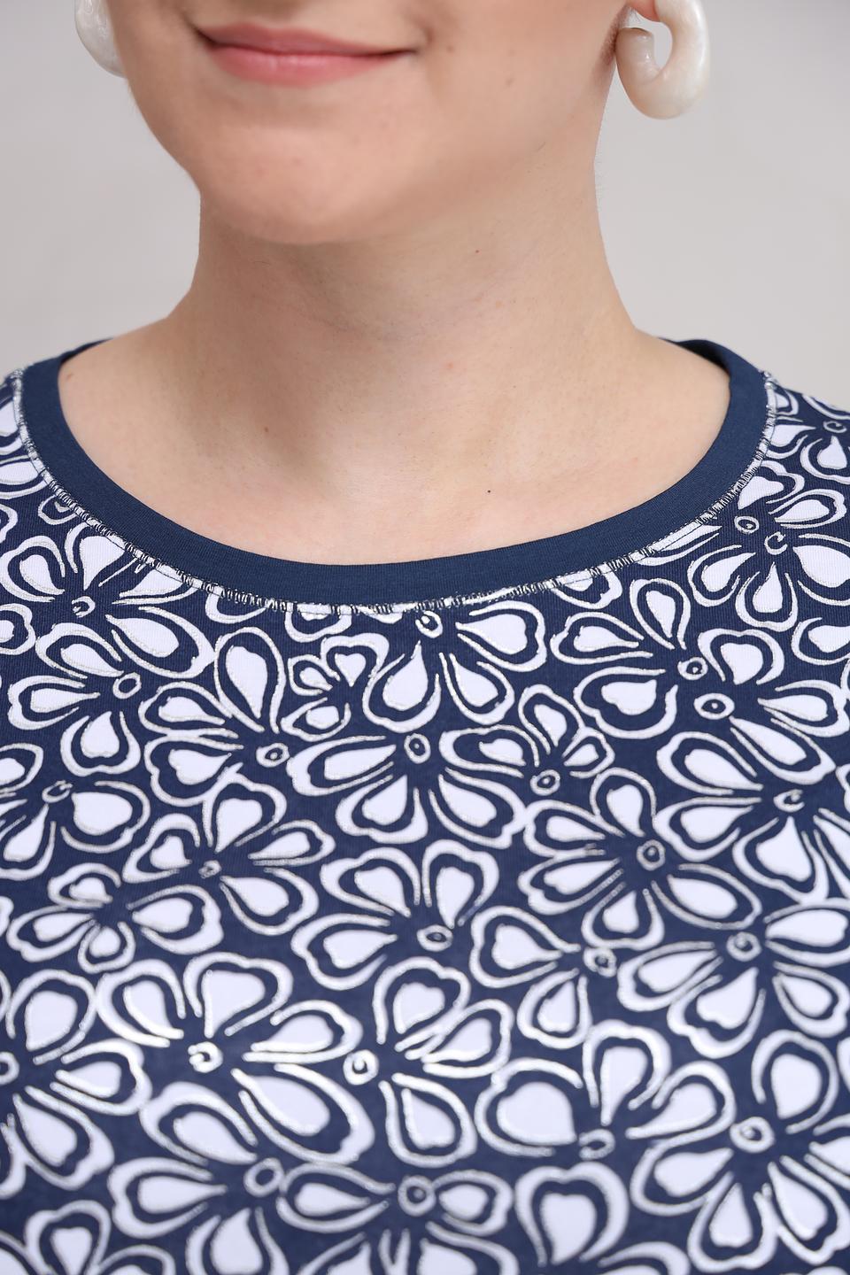 Футболка Rabe collection с цветочным принтом