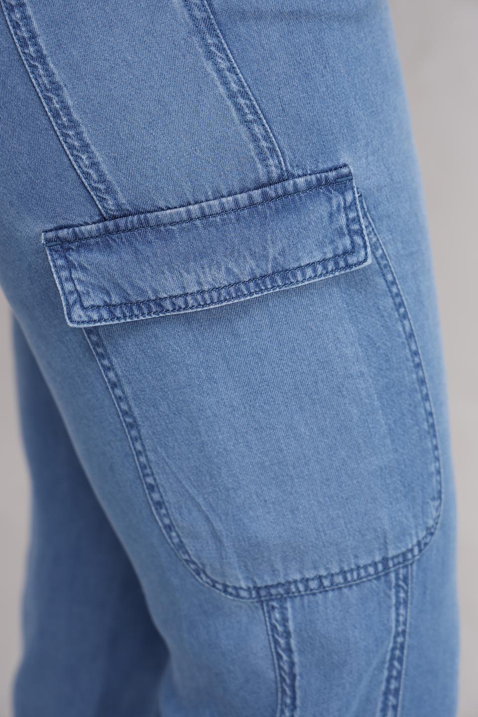 Брюки кюлоты Lecomte голубые