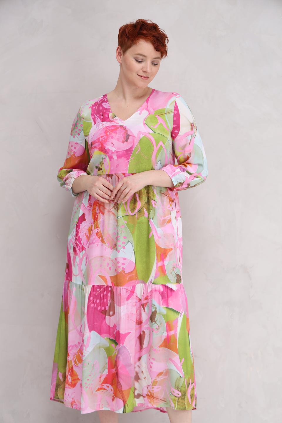 Платье Lecomte с цветочным принтом