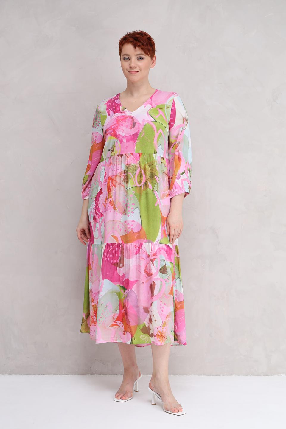 Платье Lecomte с цветочным принтом