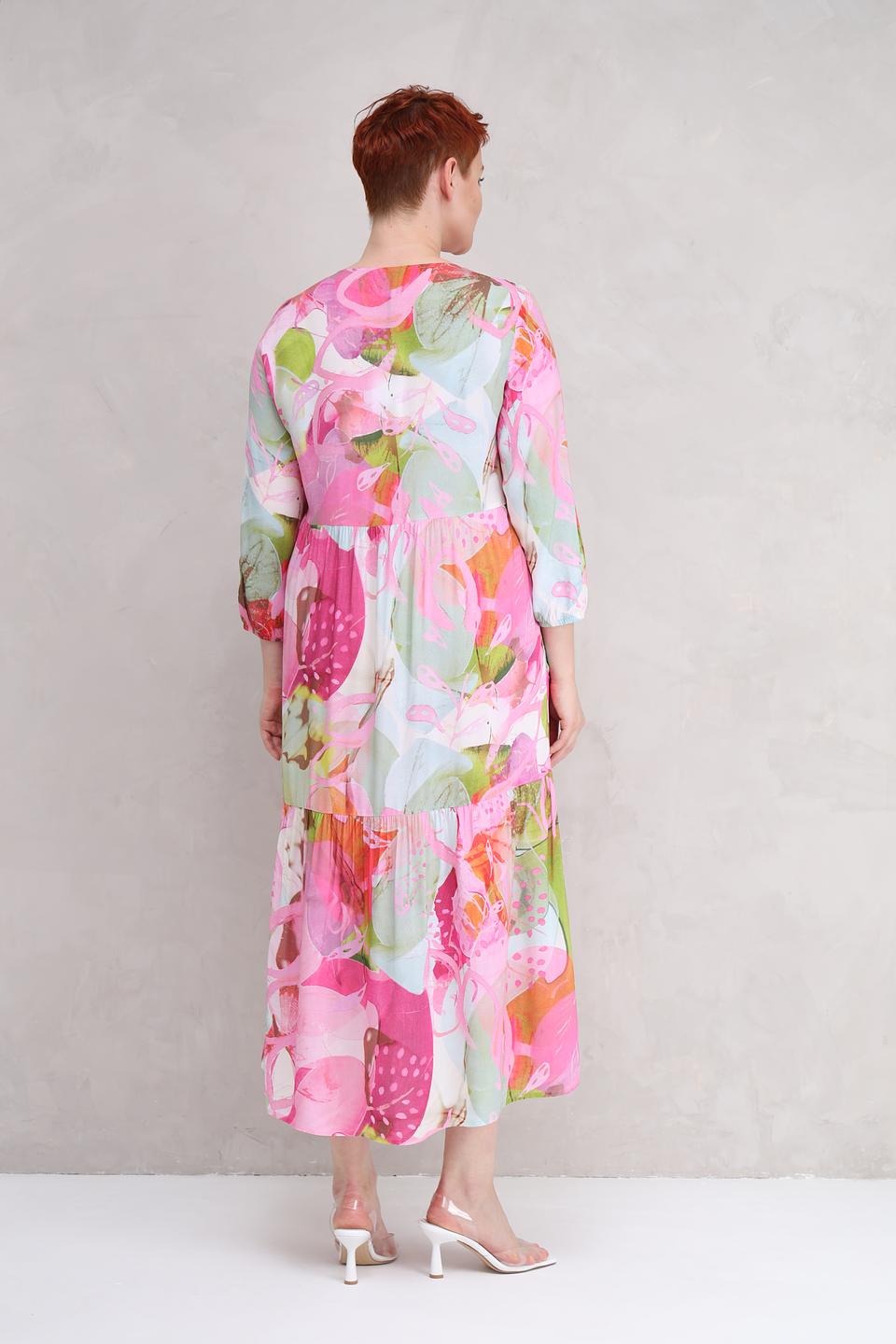 Платье Lecomte с цветочным принтом