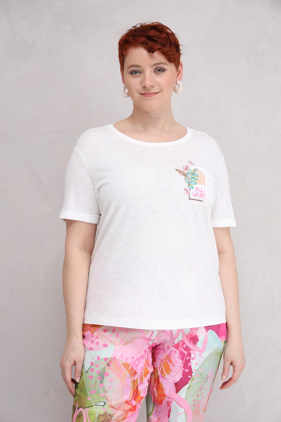 Футболка Lecomte с принтом