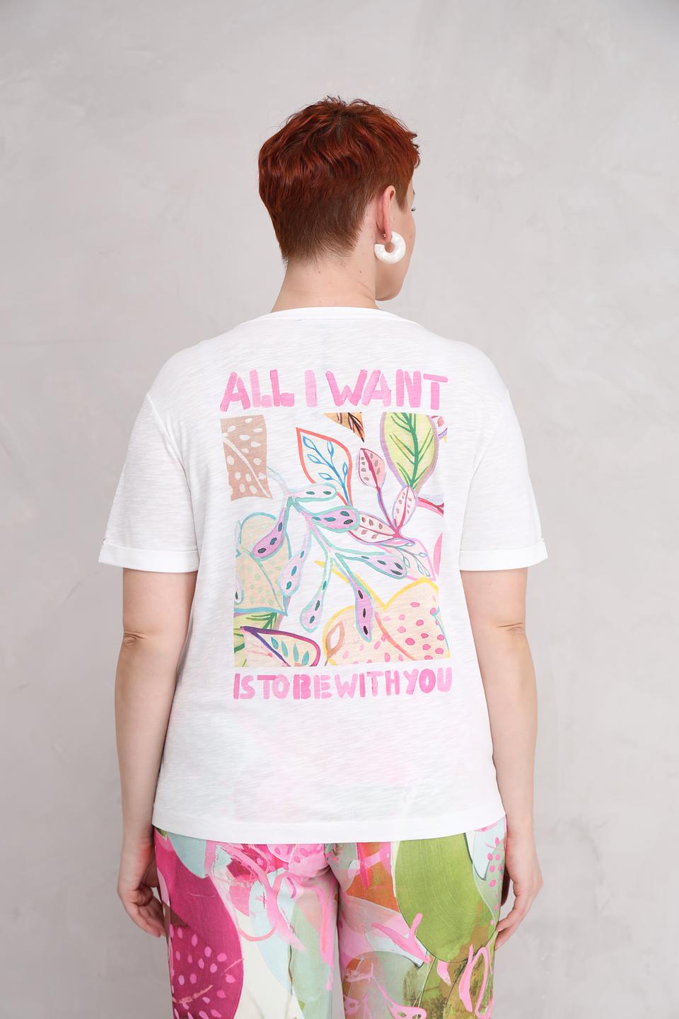 Футболка Lecomte с принтом