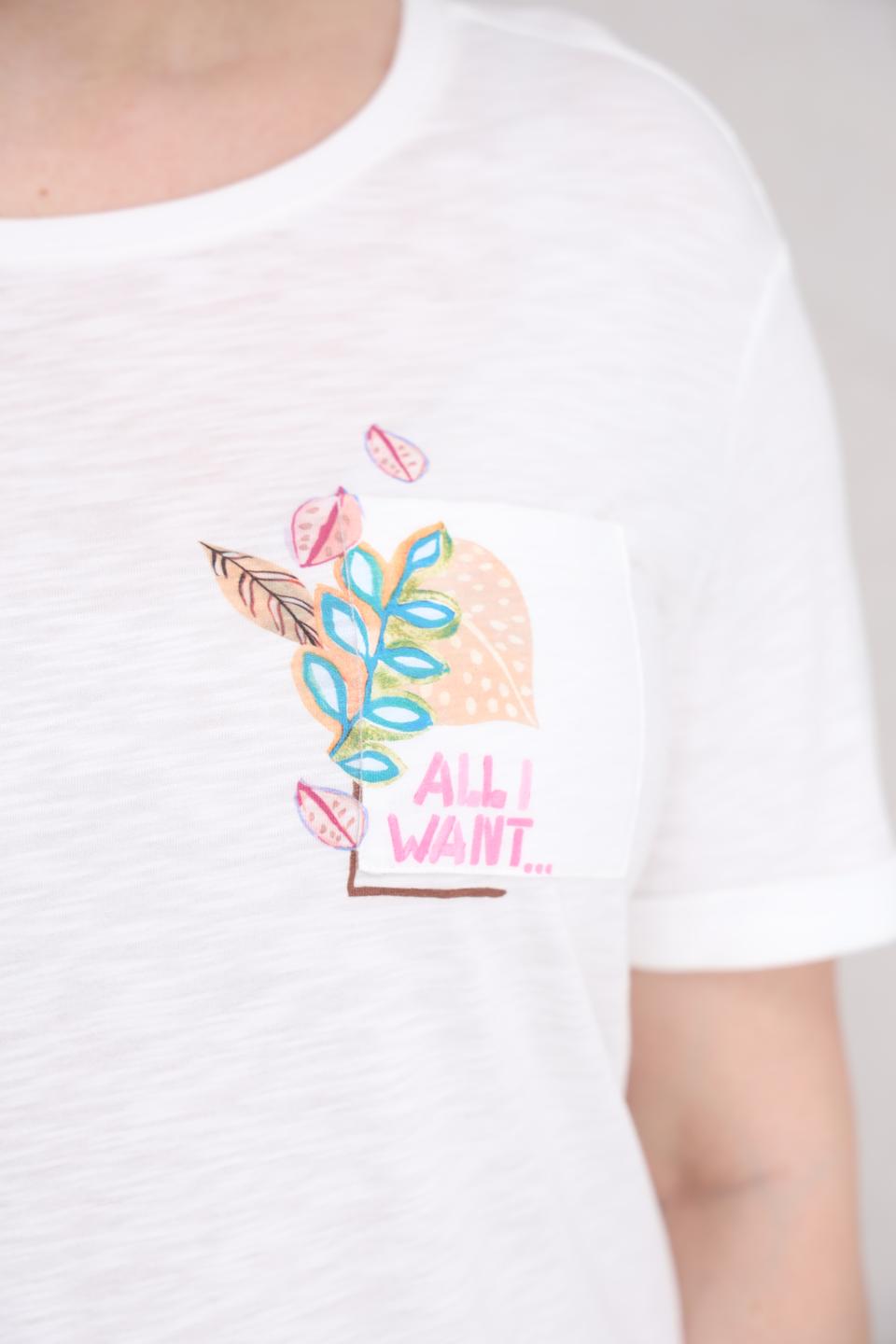 Футболка Lecomte с принтом