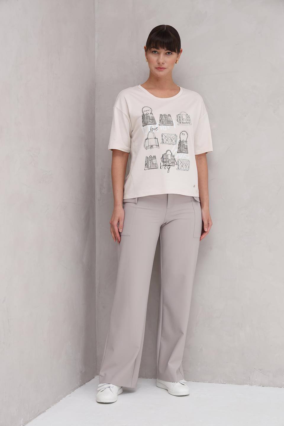 Брюки Monari прямого кроя бежевые