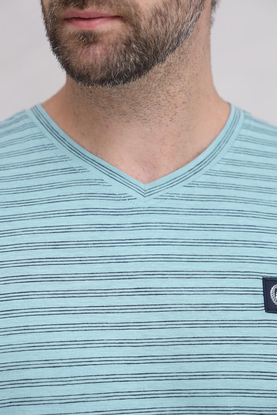 Футболка Lerros полоска V-образный вырез