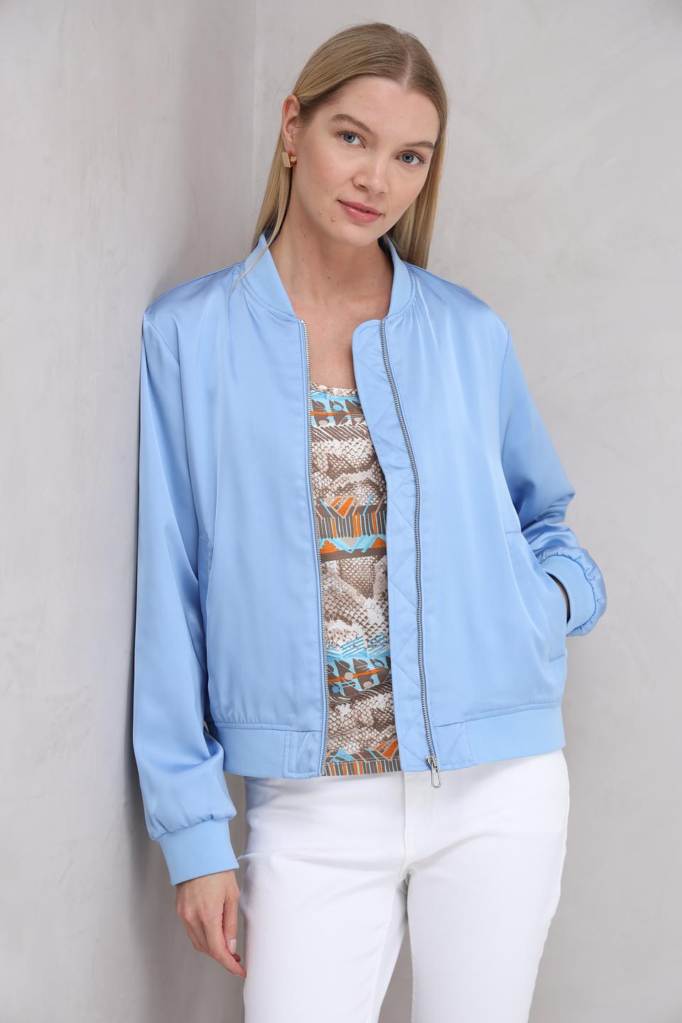 Жакет Tom Tailor бомбер голубой