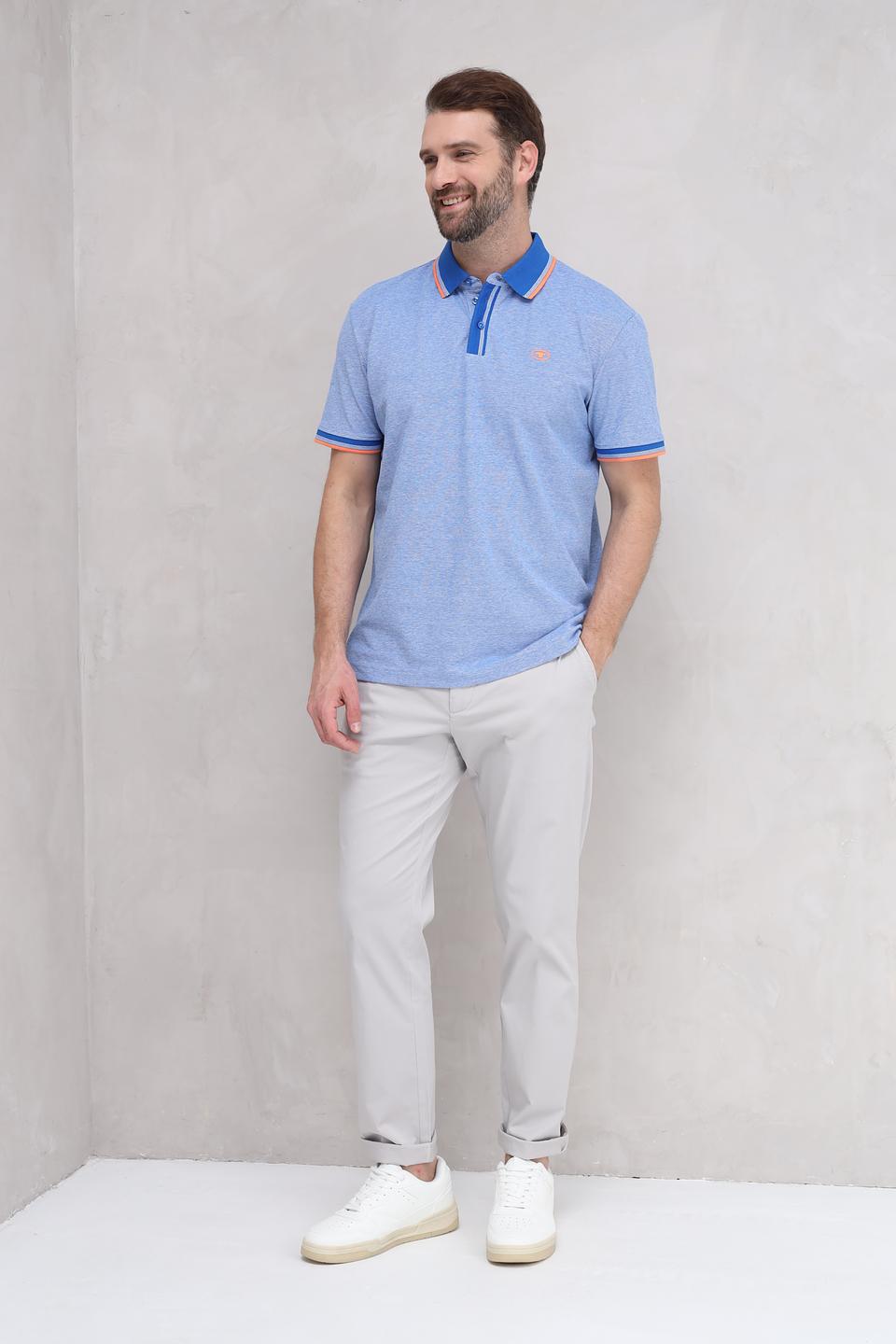 Поло Tom Tailor мужское голубое