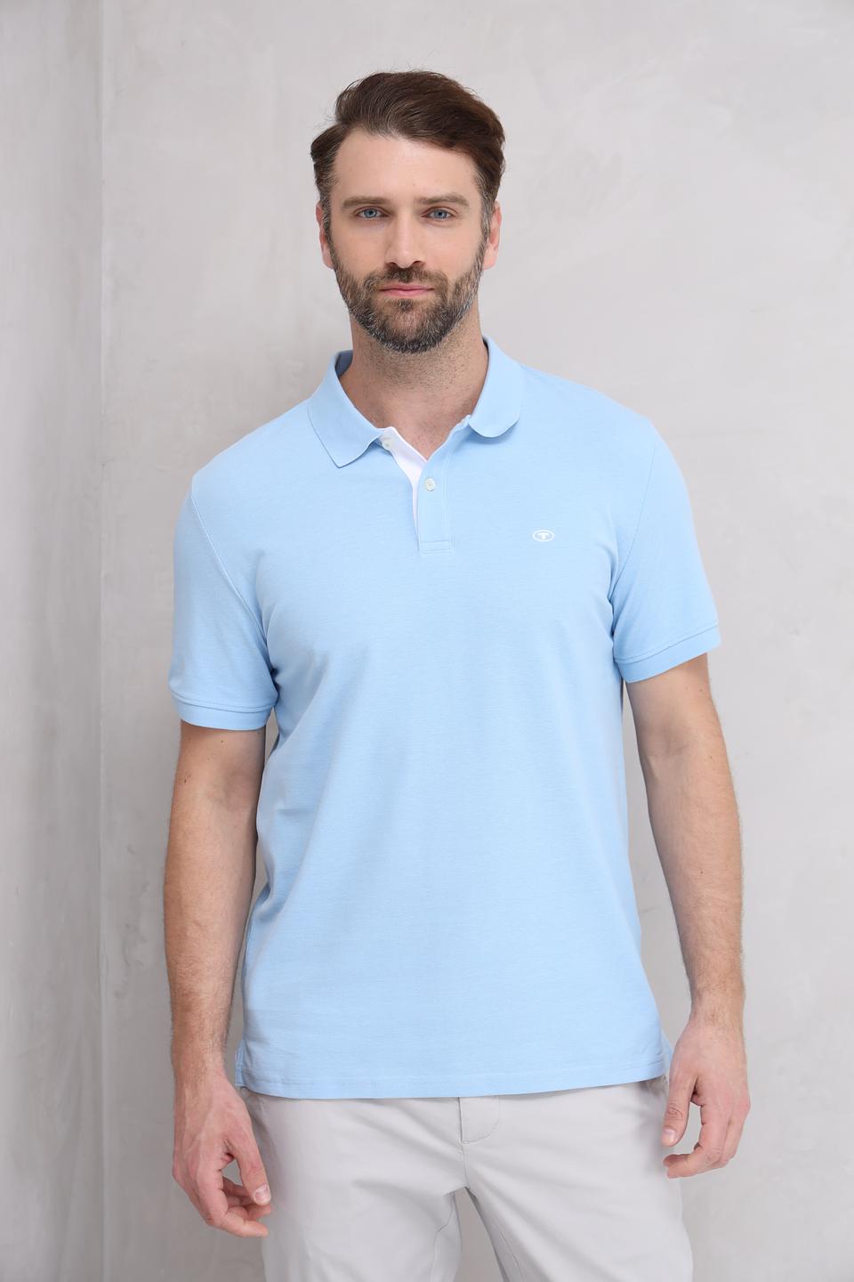 Поло Tom Tailor голубое