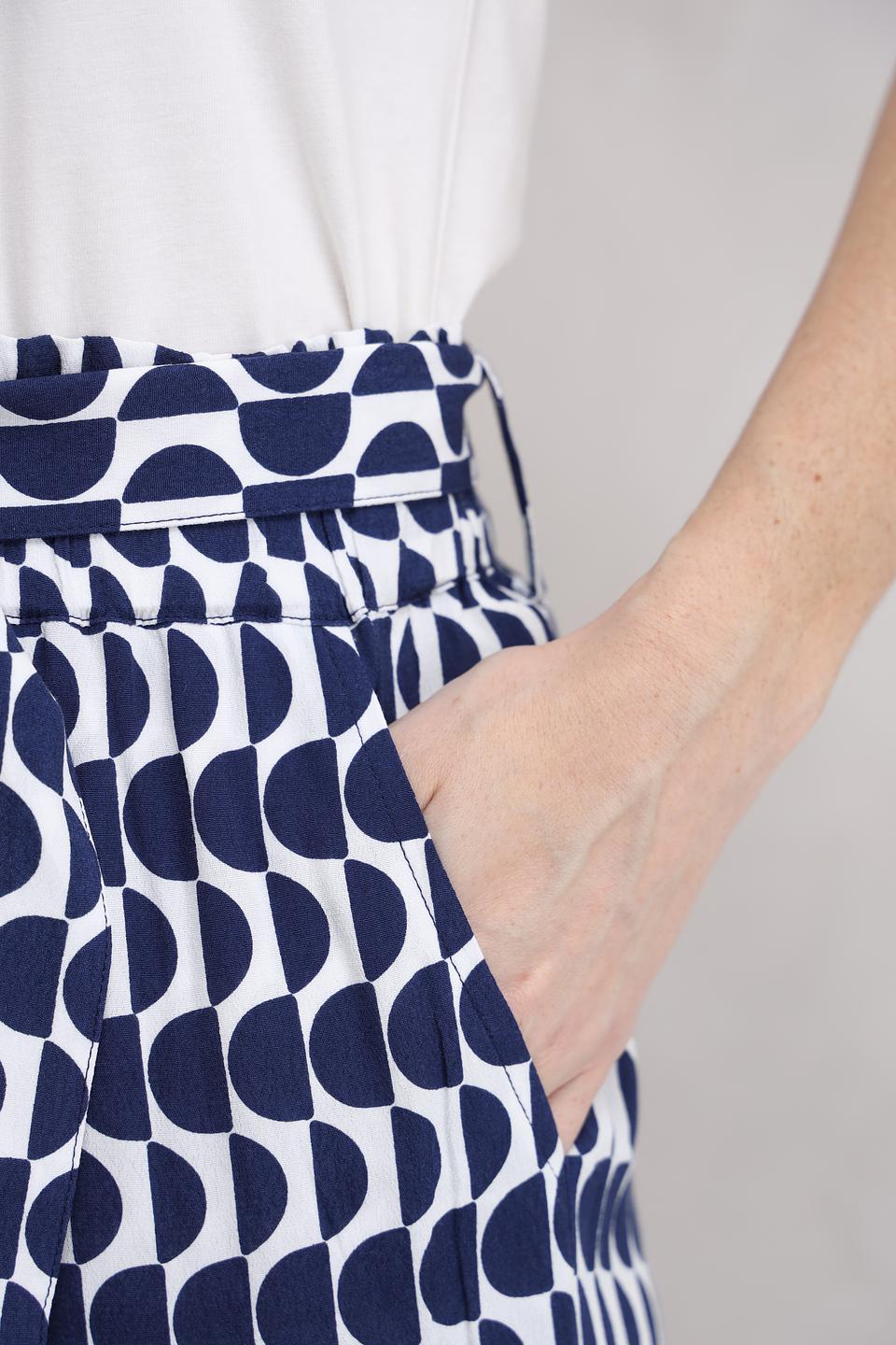 Брюки Olsen в синий принт