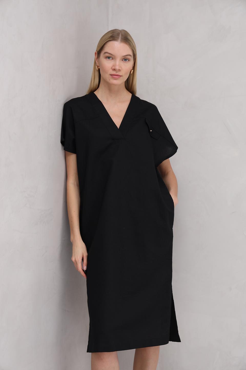 Платье UNQ чёрное трапеция