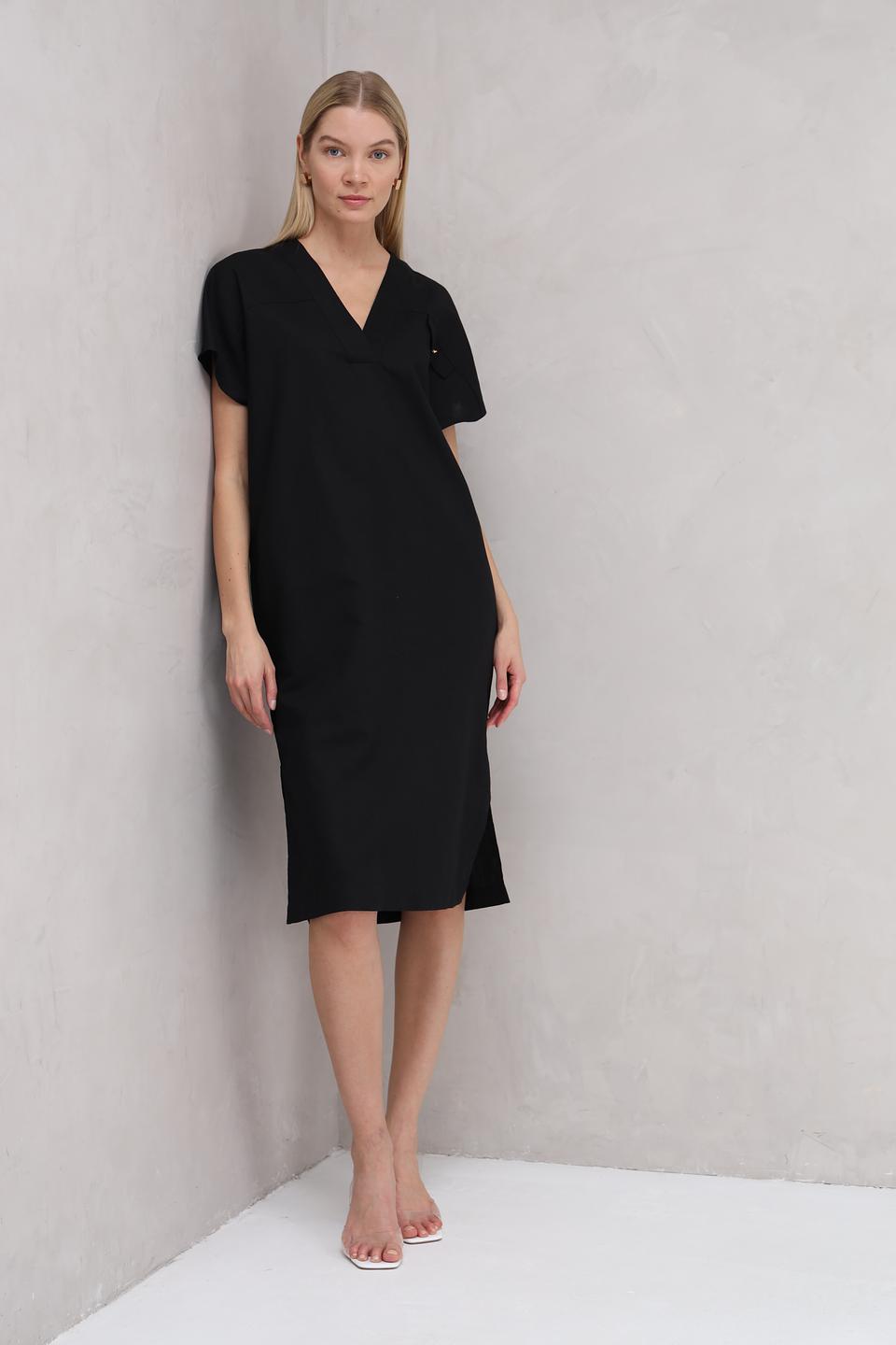 Платье UNQ чёрное трапеция