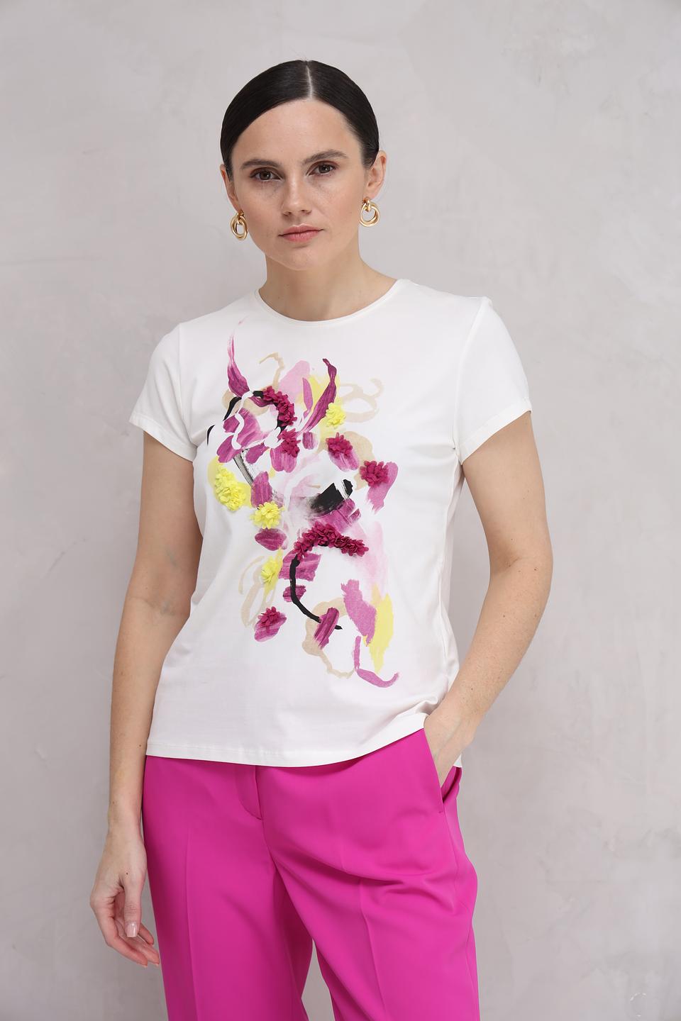Футболка Taifun с цветочным принтом