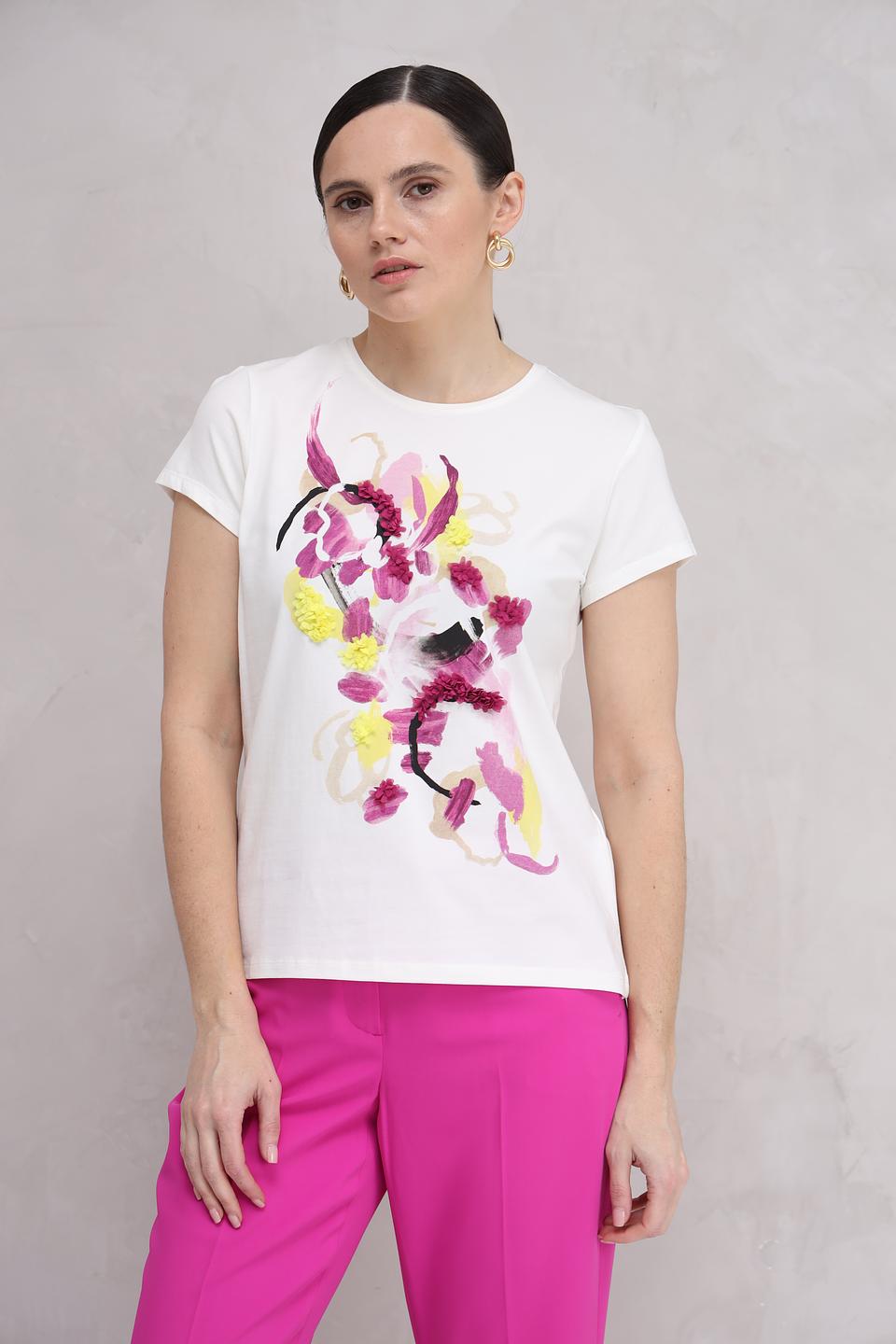 Футболка Taifun с цветочным принтом