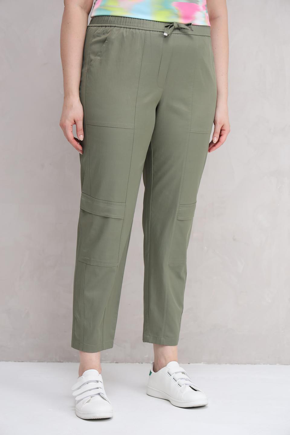 Брюки Rabe collection хаки с карманами