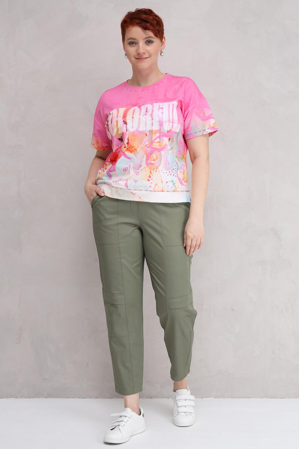 Брюки Rabe collection хаки с карманами