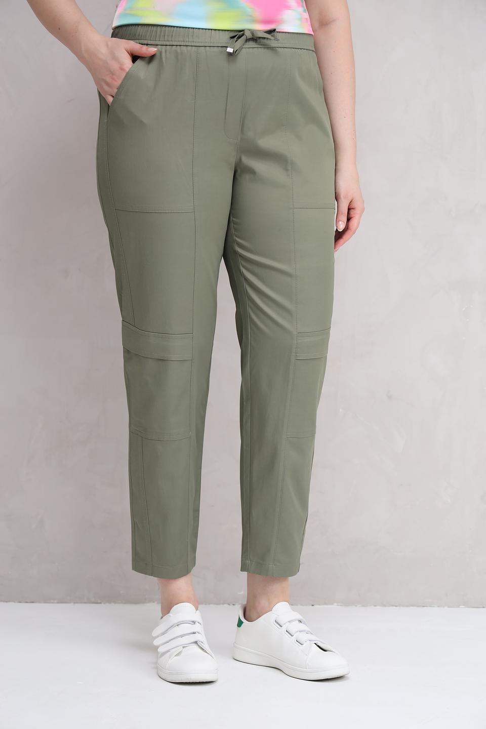 Брюки Rabe collection хаки с карманами