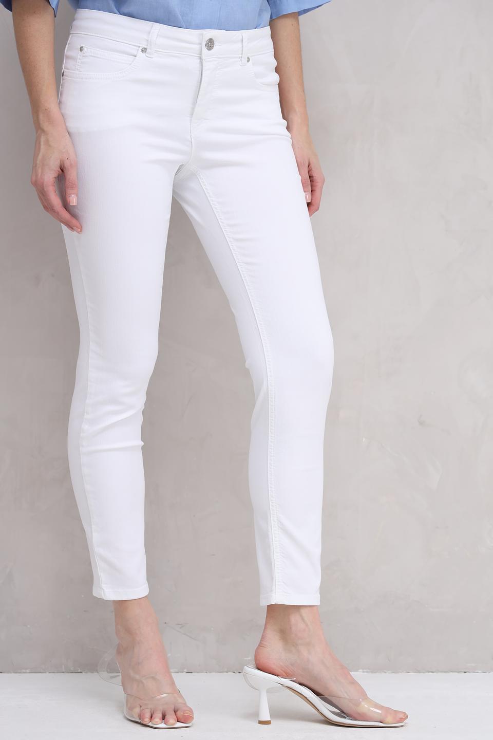 Брюки скинни Oui белые