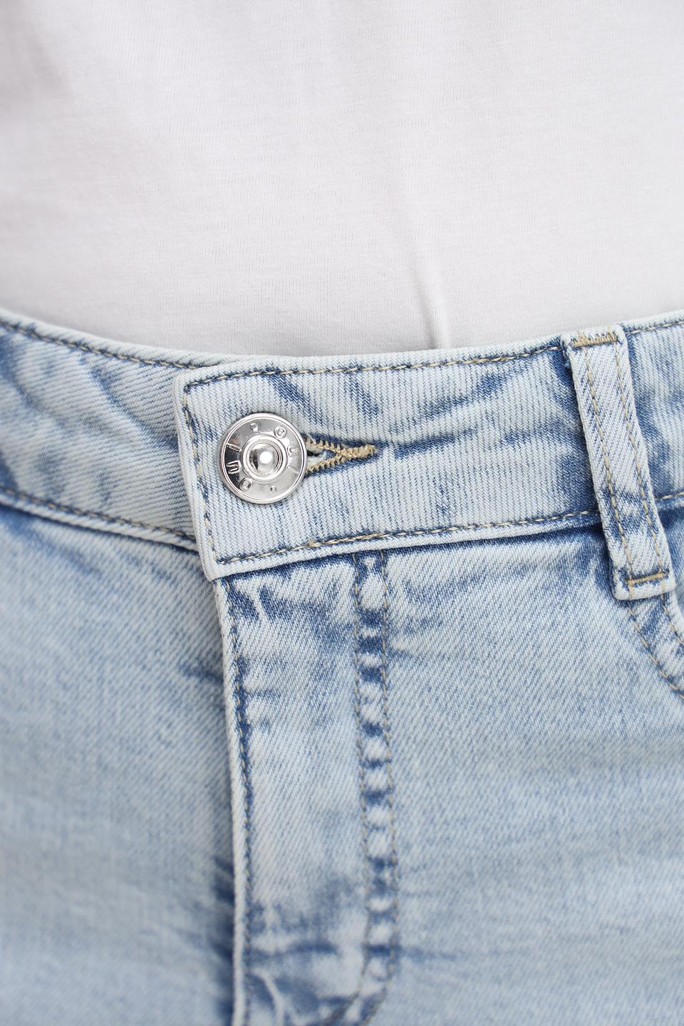 Джинсы капри Oui светло-голубые