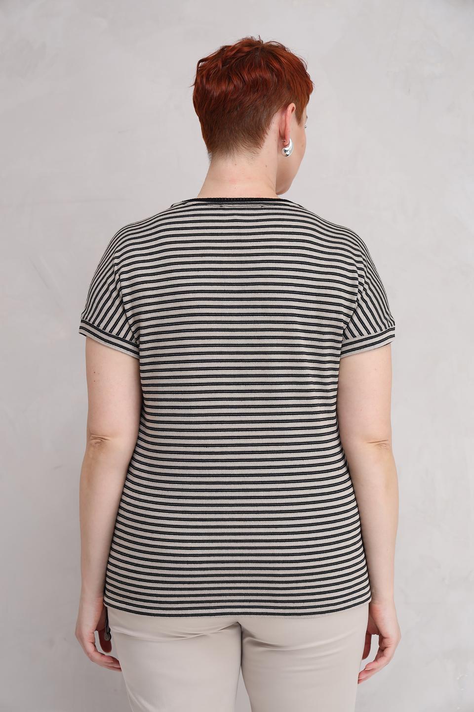 Футболка Lecomte в полоску