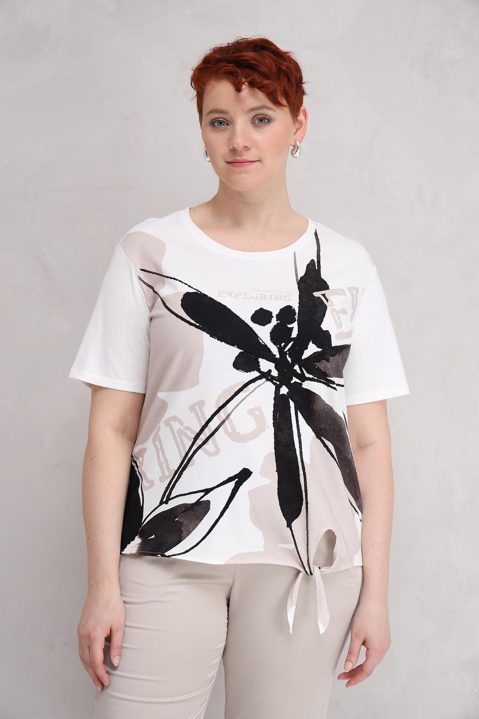 Футболка Lecomte с принтом